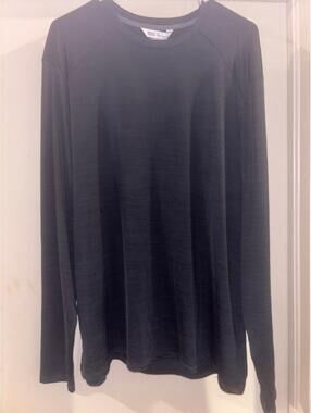 DSG Men’s Movement Long Sleeve Training Shirt XL Black Moisture Wicking Tee NWT
